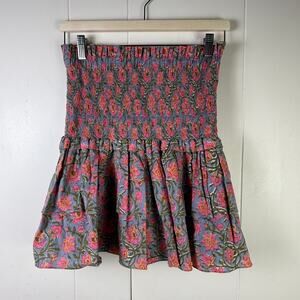 Charina Sarte Botanica women’s L smocked waist mini‎ Skirt